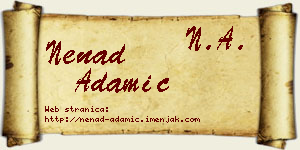 Nenad Adamić vizit kartica